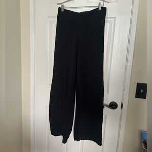 SKIMS cozy fleece black pants